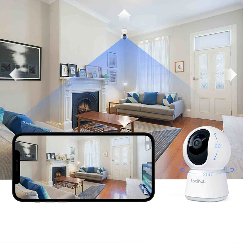 2-4MP | كاميرا مراقبة داخلية رؤية بانوراميه مراقبة ذكية غطاء الخصوصية واي فاي | P2 ARENTI