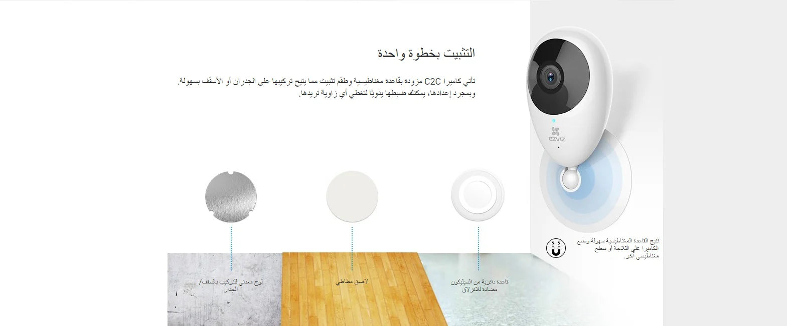 1MP | كاميرا مراقبة داخلية ثابته واي فاي | C2C EZVIZ