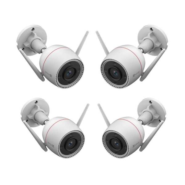 4 Fixed Outdoor Security Camera Package Double Security | 5MP