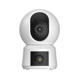 3MP | كاميرا مراقبة داخلية رؤية 360 ْ تراقب منطقتين في نفس الوقت تحكم ذكي واي فاي اتصال ثنائي الاتجاه | عدستين | Arenti P3TT