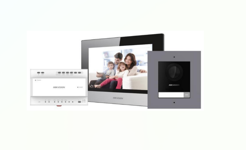 انتركوم 2 أسلاك  جرس بكاميرا مع موزع  هايكفيجن DS-KIS702Y-P