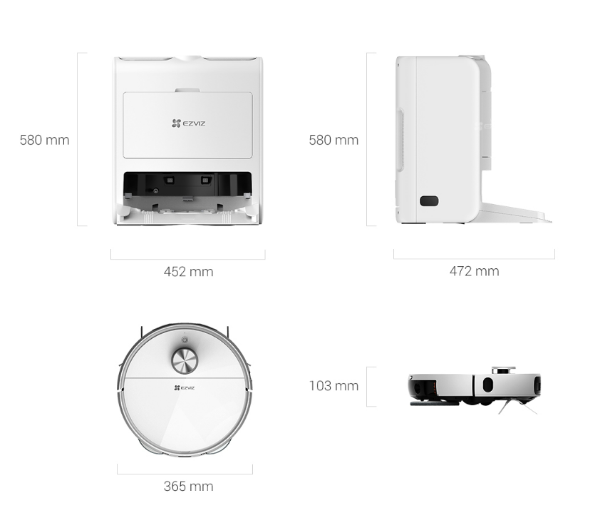 مكنسة كهربائية وممسحة روبورت ذكية | EZVIZ RS2