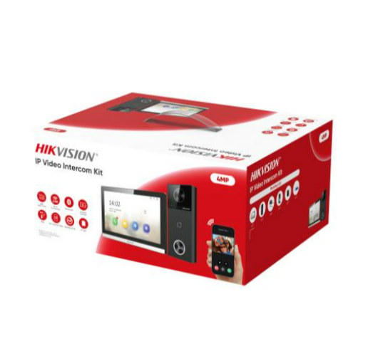 انتركوم IP واي فاي | جرس باب ذكي, طرق فتح متعددة, تحكم عبر التطبيق | هايكفيجن DS-KIS610-P