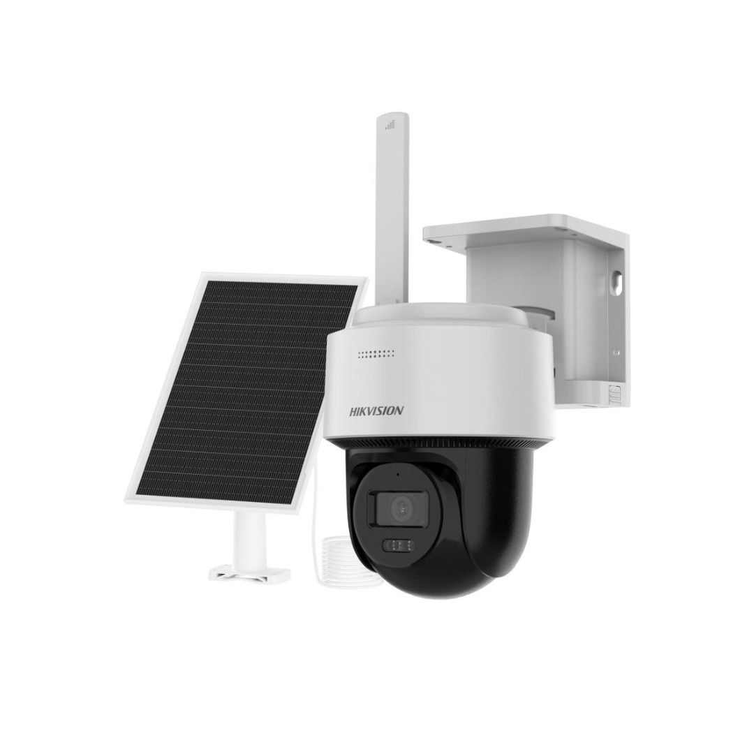 4MP | كاميرا مراقبة خارجية متحركة 360° 4G تعمل بالبطارية مع لوح الطاقة الشمسية مراقبة مستمرة  | Hikvision 2CFSP4/4G