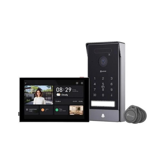 2-wire Intercom | Face and Palmprint Unlock, App Support, 8-inch Touch Screen | EZVIZ - HP7 Pro 4K