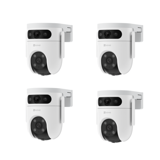 4 Outdoor PTZ Dual Lens Security Cameras | 5MP