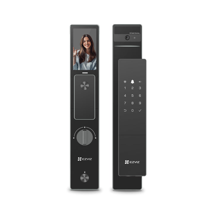 قفل الباب الذكي ببصمة الوجه, مكالمات فيديو ,التحكم من الجوال،تنبيهات فورية | Ezviz DL50FVS