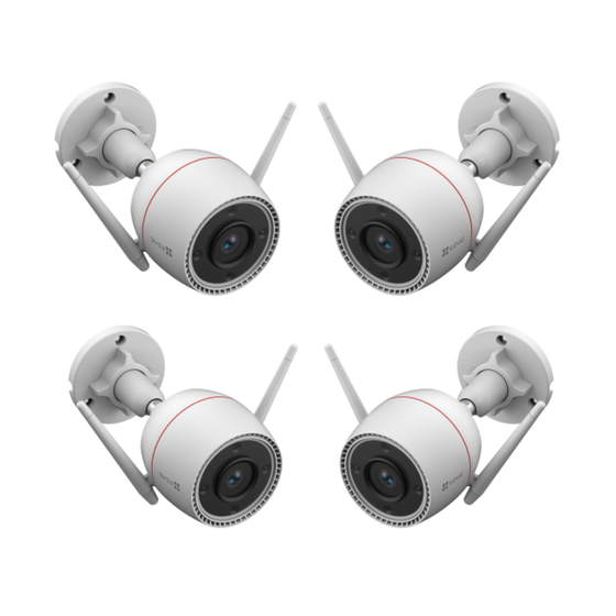 4 Fixed Outdoor Security Camera Package Double Security | 5MP