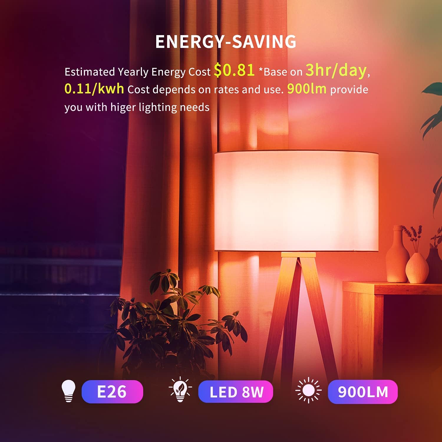 لمبة LED ذكية | 3 واط | متعددة الآلوان | Yeelight
