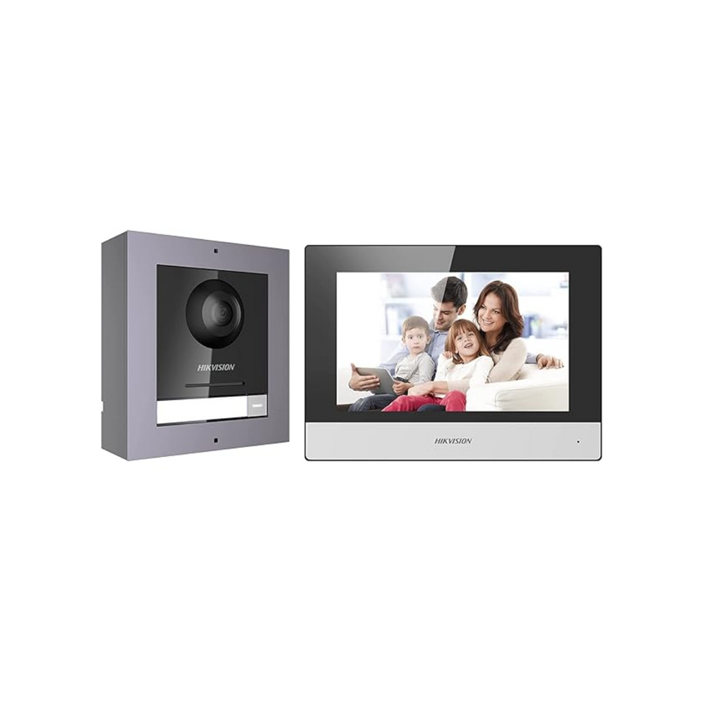 IP Wi-Fi Intercom  With Color Camera Doorbell, Touchscreen, and App Control  Hikvision DS-KIS602