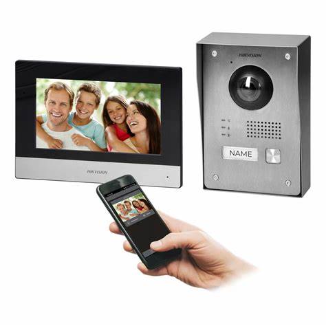 انتركوم 2 أسلاك | مع جرس بكاميرا | هايكفيجن DS-KIS703Y-P