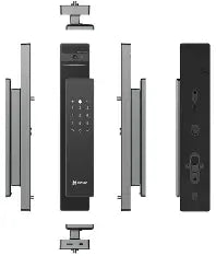 قفل الباب الذكي ببصمة الوجه, مكالمات فيديو ,التحكم من الجوال،تنبيهات فورية | Ezviz DL50FVS