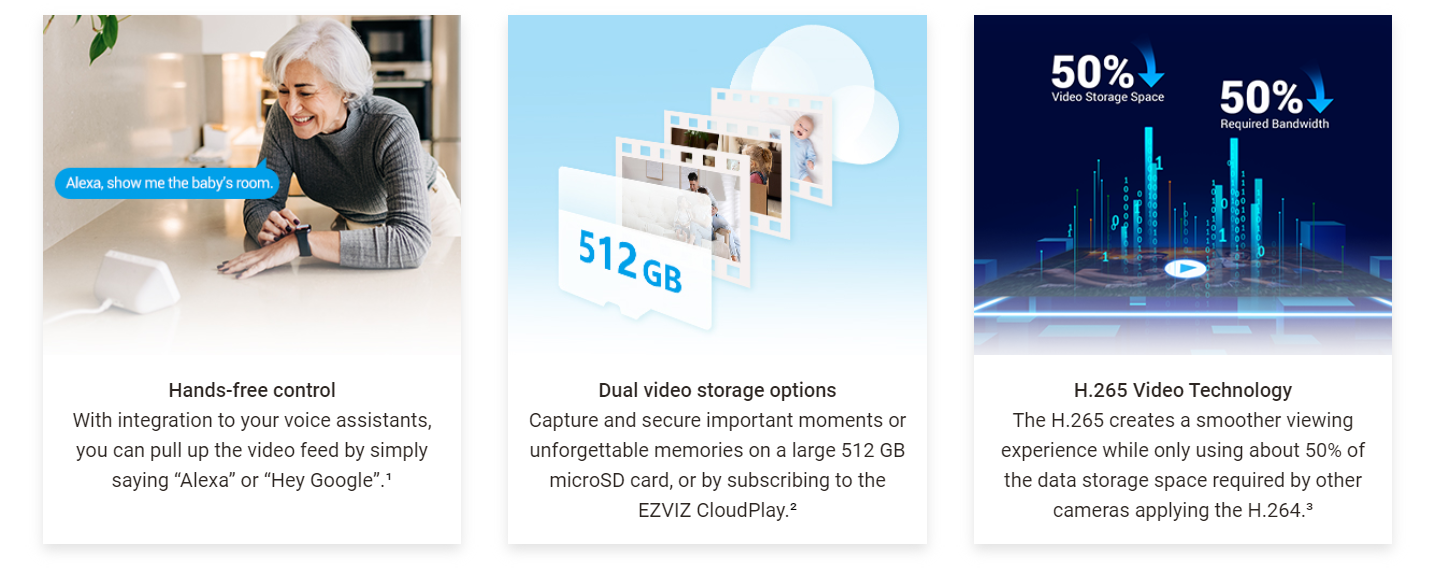 3MP | كاميرا مراقبة داخلية متحركة واي فاي | C6C EZVIZ