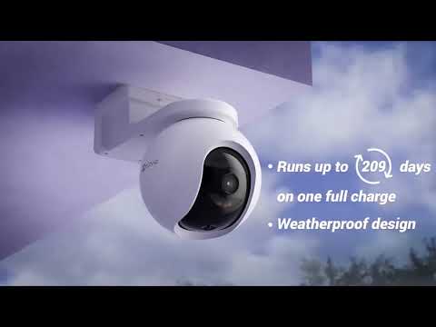 4MP | كاميرا مراقبة خارجية متحركة واي فاي | تعمل بالبطارية HB8 EZVIZ